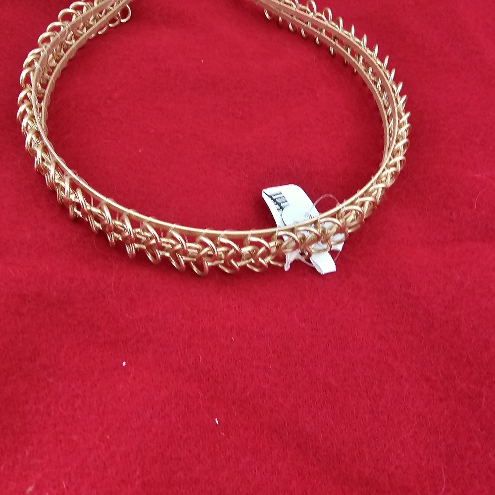 New Free People Gold Braided Headband. NWT
